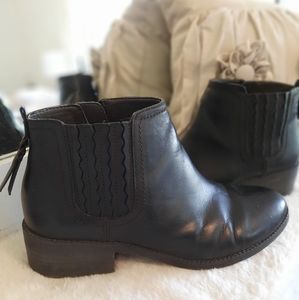 Sperry 8.5 Black Juniper Bree Top Side Gored Ankle Boot